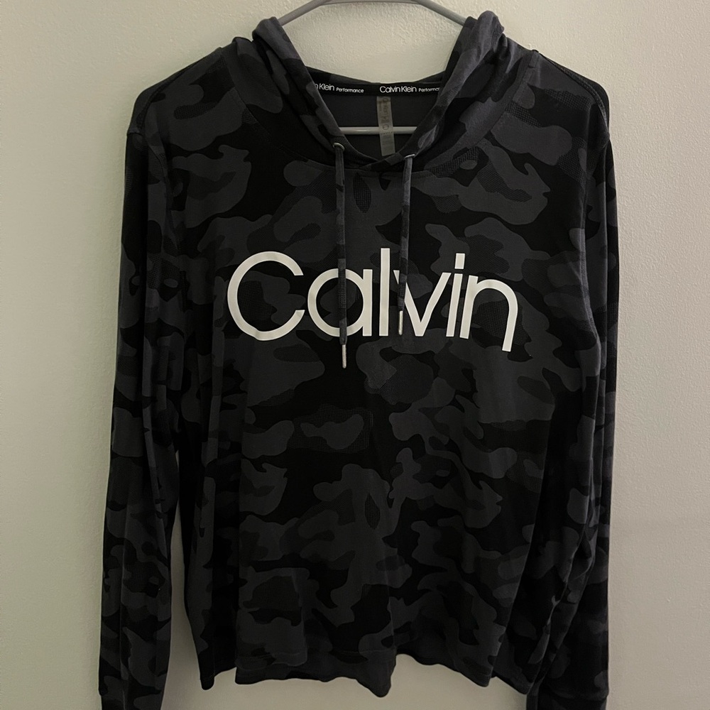 Calvin Klein Performance Gray Camo Hoodie